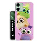 Snazzy Multicolor Silicon Shock Proof Back Cover for LAVA Yuva 2