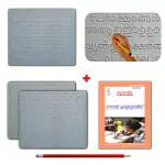 AKSHARABHYAS Malayalam Alphabet Slates + Malayalam copywriting Book for children to read and write