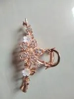 Shivoria Large Clip Claws Alloy Metal Hair Claw Pearl Flower Hair Claws For Women