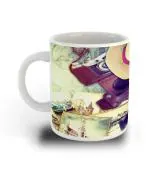 Whats Your Kick Round Hat Camera Photo Frame Printed White Ceramic Coffee Mug 325 ML