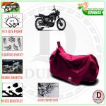 DUFFEL-Presented Bike/Motorcycle Body Cover Used For Kawasaki W800 Cover Water Resistance Dustproof UV Protection Indor Outdor And Parking Comfortable With All Varients Full Body Protection (Maroon)