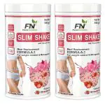 FLORAL NUTRITION Weight Loss Slim Shake Formula 1, Strawberry 500 gm Pack of 2