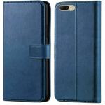 Tingtong Flip Cover for OnePlus 5 | Magnetic Closurer| PU Leather Magnetic Wallet Back Cover Case (Blue)