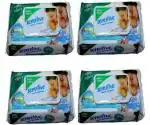 Sensitive Baby Cotton Wipes with Flip Top Soft Cleansing Anti Bacterial Travel Pack Parabeen Free + Aloe and Chamomile with 90 Wipes in 1Pack (Pack Of 4 Sensitive Wipes)