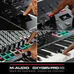 M-Audio Oxygen Pro 49 - 49 Key USB MIDI Keyboard Controller With Beat Pads, MIDI assignable Knobs, Buttons & Faders and Software Suite Included