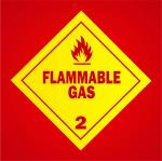ACRO ADS National Marker Dot Placard SignFlammable Gas 2