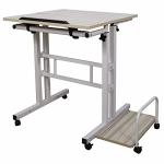 OET European Standard Multi-Purpose Computer Table/Study Table/ Laptop Table with Movable Wheels (ST105A)