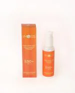 Dr.Moss 50+ SPF Hydrating Sunscreen Gel With Carrot Seed & Raspberry Extract | Mineral Based Sunscreen Gel | UVA/B & Blue Light Protection | Zero White Cast | Sweat Free | All Skin Types | Unisex |100% Vegan