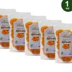 Farmbean Turkish Apricots 1kg | Edible Raw Apricot Dry Fruits | Healthy Morning Snack | Gluten Free | Boost Immunity & Good For Active Lifestyle - 1kg pack