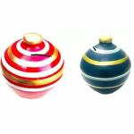 HC THE CRAFTS Clay Gullak, Money Bank,Piggy Bank red and blue Coin Bank  (Blue, Red)