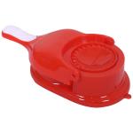Kuber Industries Dumpling Maker | Plastic 2 in 1 Kitchen Dumpling Making Tool | Momos Maker Machine | Gujiya Maker | Manual Dumpling Maker | Red