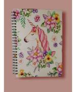 Cheyenne Multicolor Unicorn A5 Diary Unruled 80 Pages (Pack of 5)