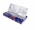 Freshee 75 Pre Cut Heavy Duty Aluminium Foil Sheet 30cm x 27cm, Pop up Kitchen Foil, Pull and Wrap Embossed Aluminium Sheet for Roasting, Grill Lining and more