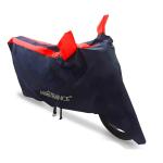 Mototrance Blue Taffeta 190T Bike Body Cover With Storage Bag For Tvs Zest 110
