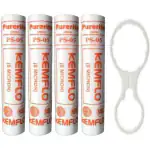 E.F.M RO Wrench Spanner Key for 10inch Pre Filter Bowl & Membrane Housing + 4pc 10inch Spun Filter Candle Prefilter Inline PP Spun Sand Dust Dirt Remove Filter 5 Micron for RO UV UF Water Purifiers Solid Filter Cartridge