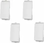 Sodashi electric Schneider Electric Schnieder Electric Plastic 6AX 1 Way 1 Module Switch 6 A One Way Electrical Switch (Pack of 4 Number of Switches - 4)