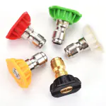 UNIESHINE High Quality Multiple Degree Spray Nozzle Set (Pack of 5) for Pressure Washer