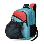 Nasher Miles Football Strike Backpack|3 compartment/Casual/School/College| Sky Blue, 45L