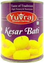 Yuvraj Sweets Kesar Bati Famous Rajasthani Mithai Tin Pack 1 kg pack