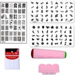 Royalkart Nail Art Stamping Kit For Women Tip Guides For Nails Nail Stamper For Nailart