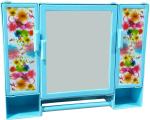Epraiser Plastic Multicolor Tripple Door Storage Cabinet