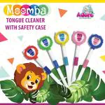 Adore Kids Moomba Tongue Cleaner with Safety Case - Pack of 5
