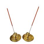HOME STYLE DECORE Traditional Brass Agardan Incense Holder | Elegant Brass Finish | Perfect for Home Temples, Meditation, and Spiritual Rituals