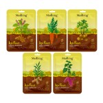 Jeju Root face sheet mask for skin hydrating, glowing, brightening, women & men, pack of 5