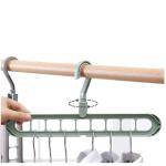 THORKHAN Magic Space Saving Clothes Hangers Multifunctional Smart Closet Organizer Premium Wardrobe Clothing Cascading Hanger 9 Slots, Innovative Design for Heavy Clothes, Shirts Pants Dresses Coats(3 Pack)