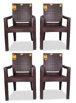 Anmol Moulded Comfortable high Back Chair Heavy Structure Weight Bearing Capacity 200kg Set of 4 | Chair | Comfortable Chair | Plastic Chair | Kursi