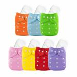 BADAL KIDZ Reusable and Washable Premium Quality Baby Diapers for Baby Kids | 7 Diapers | Net Weight - 600 gm | Size-L