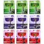 Soulfresh Rose, Jasmine And Lavender Bathroom Air Freshener Block Fragrance 75g Pack Of 9