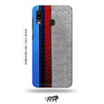 Tweakymod Printed Leather Strips Back Cover For Samsung A20