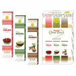 Rkt Premium Incense Sticks Gulab, Mogra, Chandan Agarbatti Combo 600g (Pack of 6)