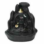 WELNO Resin International Adiyogi Statue For Car Adiyogi Black Statue For Home, Adiyogi Statue For Car Accessories Pooja & Gift(Adiyogi With Fountain), Conical