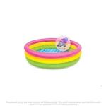 KidsZeeNie 5Ft Inflatable Sunset Glow Round Rainbow Colorful Kids Swimming Pool| Swimming Ring|Baby Pool for Swimming| Baby Bath Water Tub for Kids|Portable Indoor & Outdoor Mini Bathing Tub Incomplete