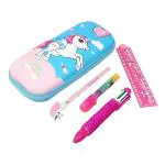 Parteet Multicolor Unicorn Stationary Set Combo ,Pack of 5