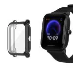 LIRAMARK Soft TPU Front Protection Case Cover for Amazfit Bip U Pro/ BIP U/ GTS 2 Mini/Bip S /Bip S Lite /Bip /Bip Lite Smart Watch (Black)