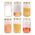 Pure Source India Clear Glass Jars & Containers 3 X 5.50.5 Kilograms