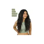 Hair Naturals Classic 7 Set Clip In Extensions- Natural Black Wavy Hair Extension (24 Inch, 160 gm)