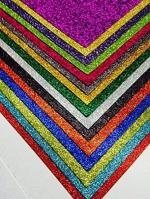 ECLET Multicolor Foam A4 Acid-Free Glitter Sheet (Pack of 10)