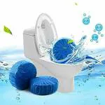 SARVAM CART Automatic Flush Toilet Bowl Cleaner Tablets, Bathroom Toilet Tank Cleaner, Powerful Cleaning Ball Toilet Blue Deep Clean Bubbles, Mild Lemon Scent, Long-Lasting Fresh Air Pack of 10