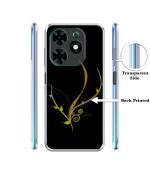 Casotec Yellow Pattern Design Printed Silicon Soft TPU Back Case Cover for Tecno Spark Go (2024)