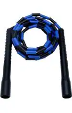 ANTINA Freestyle Long Handle Beaded Jump Rope 10 ft, 1 Inch Beaded Skipping Rope for Tricks(BLACKCURRENT)