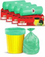 Shalimar Premium OXO - Biodegradable Garbage Bags 17 X 19 Inches (Small) 120 Bags (4 rolls) Dustbin Bag/Trash Bag - Green Color