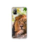 Casotec Tiger Pattern Print Design Printed Silicon Soft TPU Back Case Cover for Gionee F8 Neo