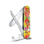 Victorinox Swiss Army Knife - My First Victorinox Children Set - 9 Function, Multitool for Kids to learn - Yellow, 84 mm