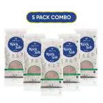 VED TATVA Himalayan Pink Rock Salt - Sendha Namak 1 kg Pack of 5