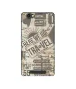 Casotec Travel Design Printed Silicon Soft TPU Back Case Cover for XOLO Era 4G