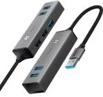 Baseus Grey CAHUB-C0G Cube HUB Adapter from USB-C to 5 x USB 3 x USB 3.0, 2 x USB 2.0 Gray USB HUB